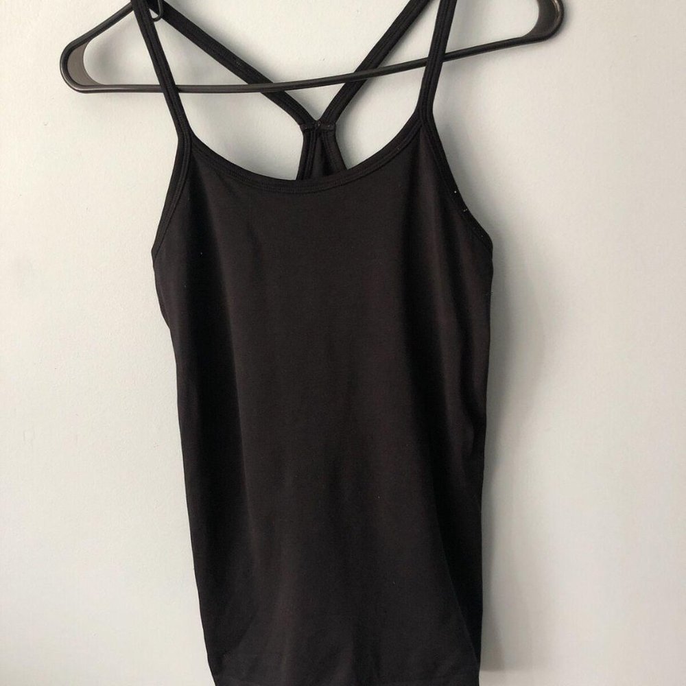 Pro-Fit Womens Seamless Tank Top Black Stretch